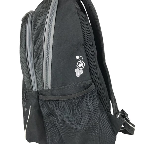 Mizuno Lightning 2 Backpack Daypack Black White Volleyball Sport Bag 14x19x10 - Picture 4 of 13